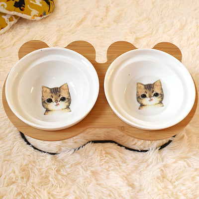 Ergonomische Voerbakhouder voor Katten