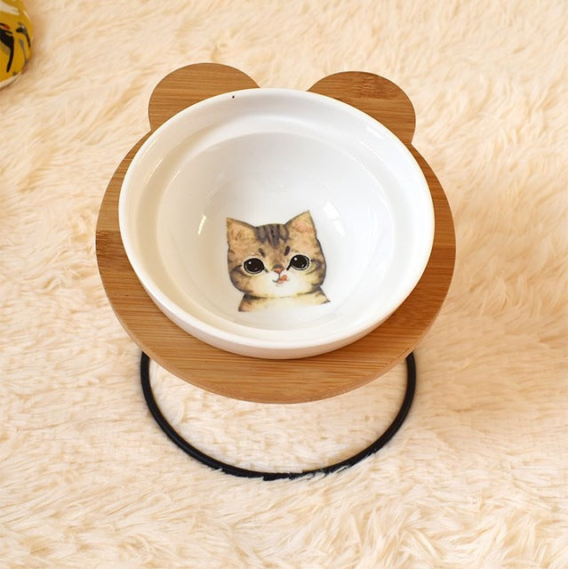 Ergonomische Voerbakhouder voor Katten