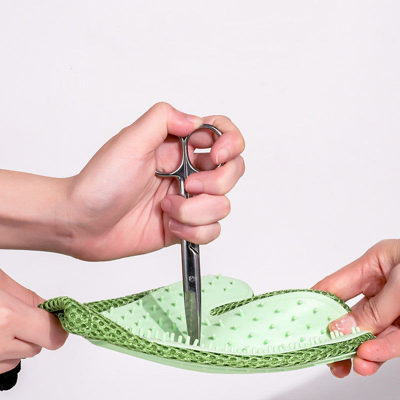 2-in-1 Silicone Massage- en Ontharingshandschoenen voor Huisdieren