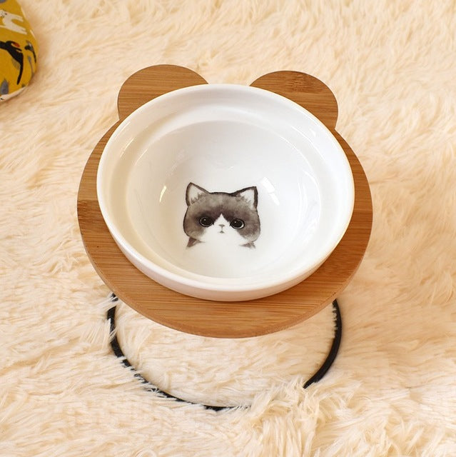 Ergonomische Voerbakhouder voor Katten