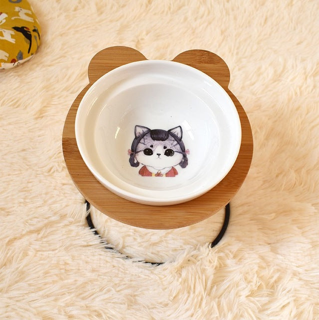 Ergonomische Voerbakhouder voor Katten